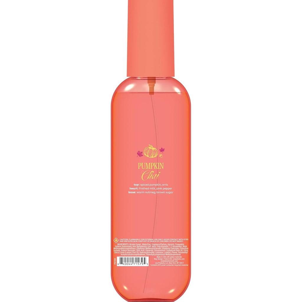 eos Cashmere Body Mist, Pumpkin Chai, Fall Fragrance Mist, 6 fl oz