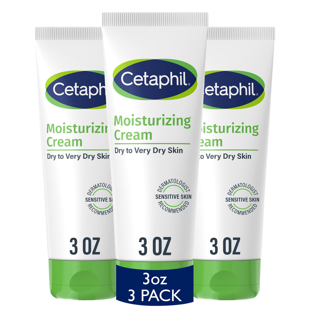 Cetaphil Moisturizing Cream, Sensitive, Dry Skin, Fragrance Free, 1oz, 12ct